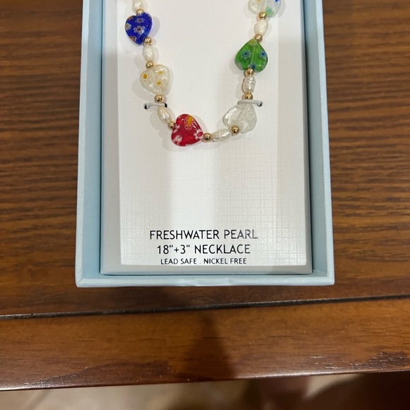 Piper K | Multicolor Heart Freshwater Pearl Necklace - Picture 9 of 9